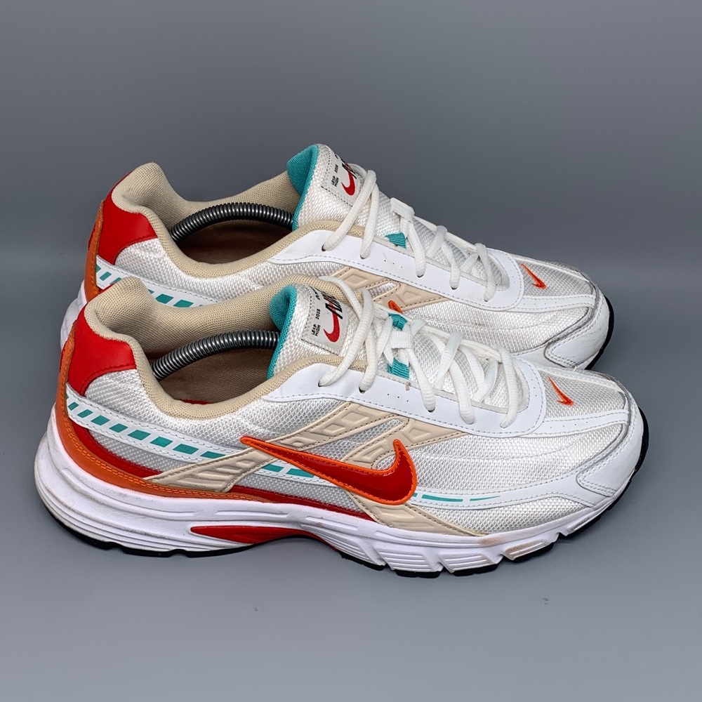 Nike Initiator White Teal Red Running Shoes FD9927-161 Men’s Sz 12 EU46